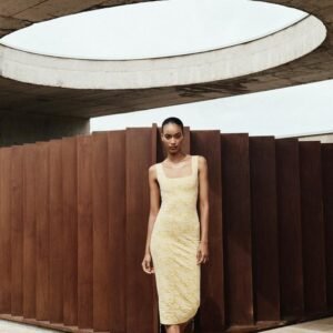 STRETCH SQUARE NECK DRESS